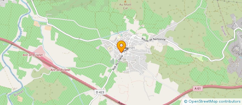 localisation de l'entreprise SCI SCOTELF  BIZANET