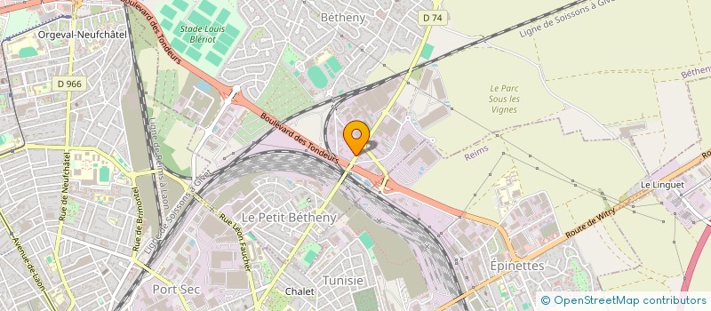 localisation de l'entreprise SCI SCOTT  BETHENY