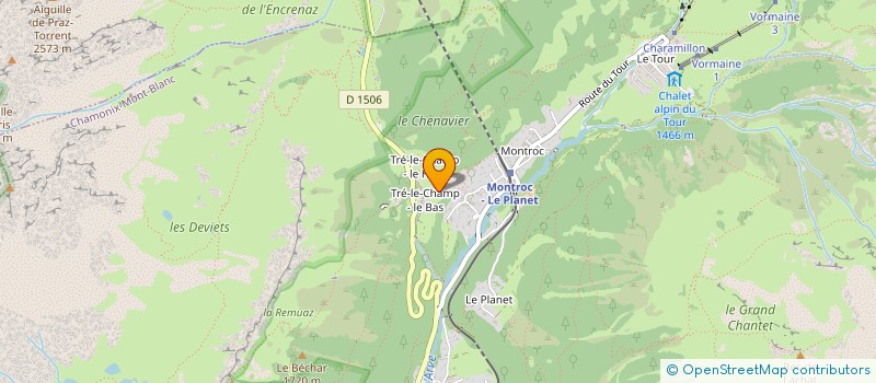 localisation de l'entreprise SCI SCOTTO INVESTISSEMENT à CHAMONIX-MONT-BLANC