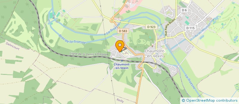 localisation de l'entreprise SCI SCOTTON  CHAUMONT-EN-VEXIN