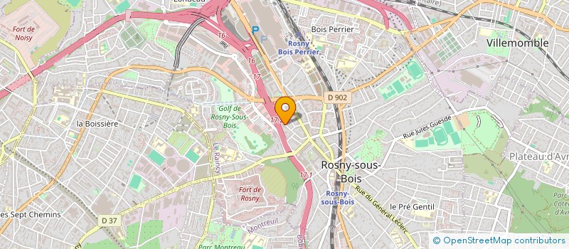 localisation de l'entreprise SCI SCOTTY à ROSNY-SOUS-BOIS