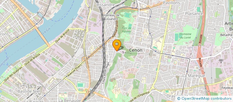 localisation de l'entreprise SCI SCOUABY  CENON