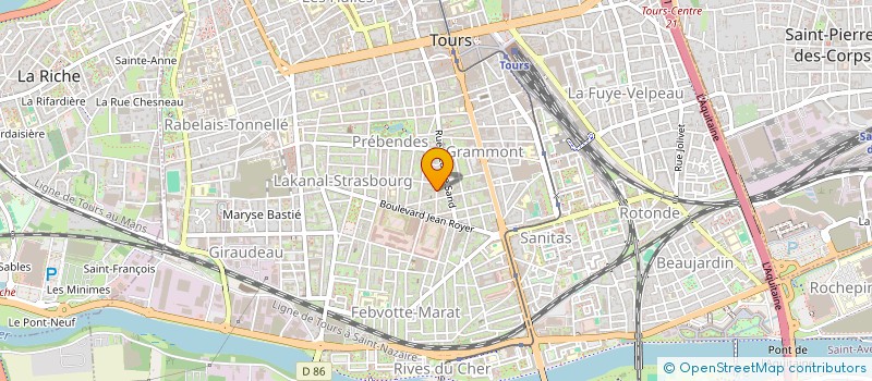 localisation de l'entreprise SCI SCOUBIGNOU  TOURS