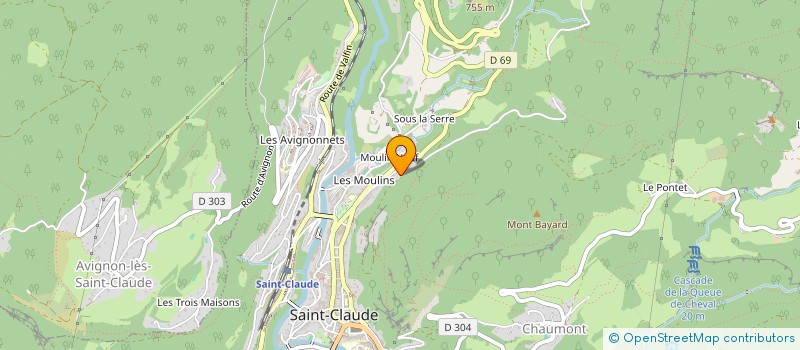 localisation de l'entreprise SCI SCOZZAFAVE  SAINT-CLAUDE