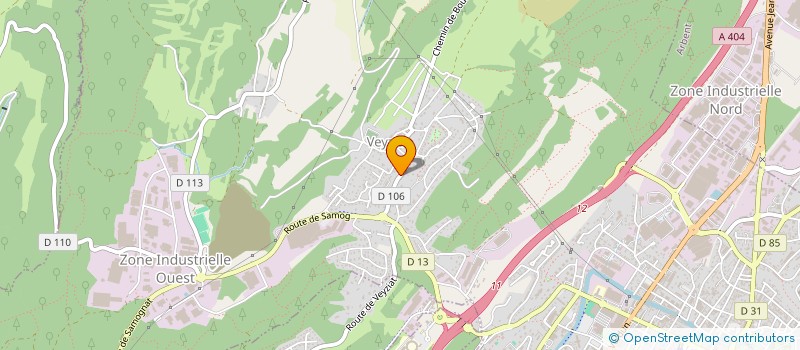 localisation de l'entreprise SCI SCPM  OYONNAX