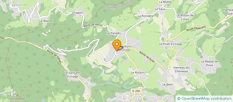 localisation de l'entreprise SCI SCQ  SAINT-MARTIN-D'URIAGE