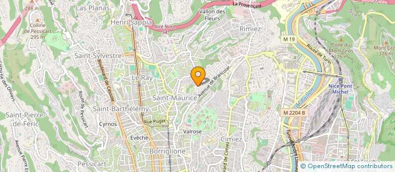 localisation de l'entreprise SCI SCRAT à NICE