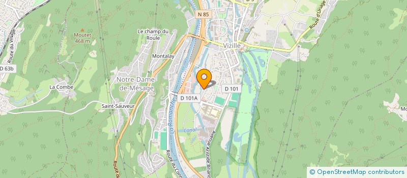 localisation de l'entreprise SCI SCRATCH  VIZILLE