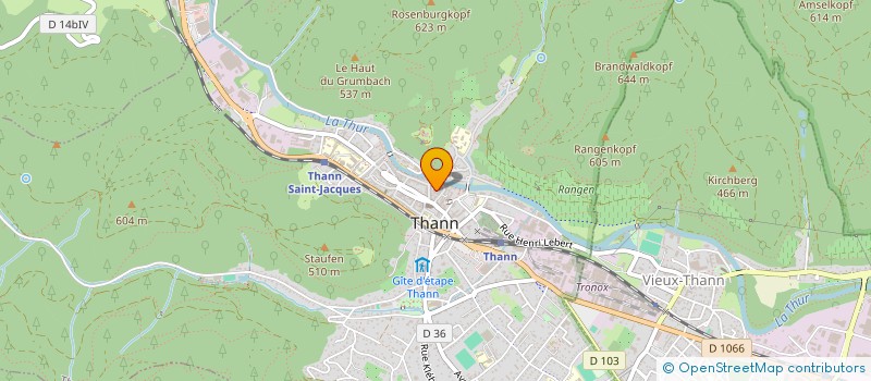 localisation de l'entreprise SCI SCS 1  THANN