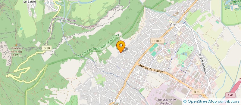 localisation de l'entreprise SCI SCS  CROLLES