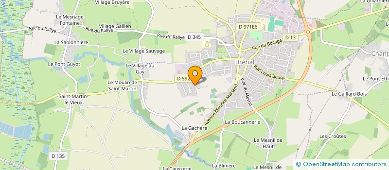 localisation de l'entreprise SCI SCS  BREVILLE-SUR-MER