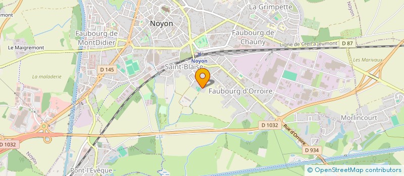 localisation de l'entreprise SCI SCSD  NOYON