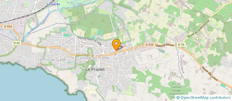 localisation de l'entreprise SCI SCSM  LE PRADET