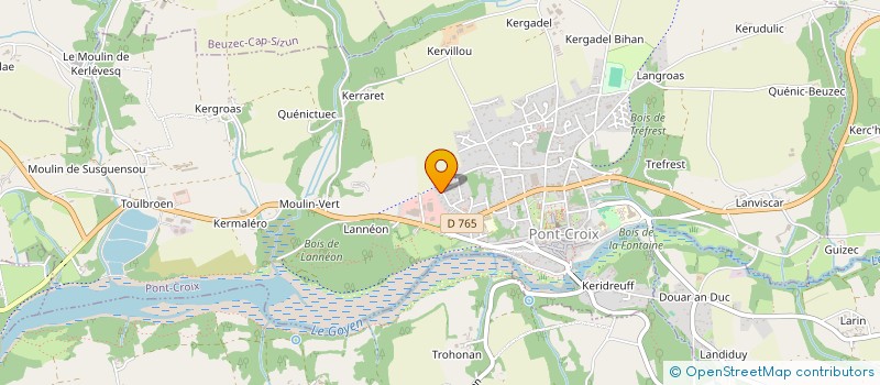 localisation de l'entreprise SCI SCUILLER JL  PONT-CROIX