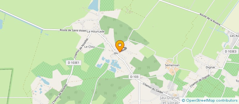 localisation de l'entreprise SCI SCV  JAU-DIGNAC-ET-LOIRAC