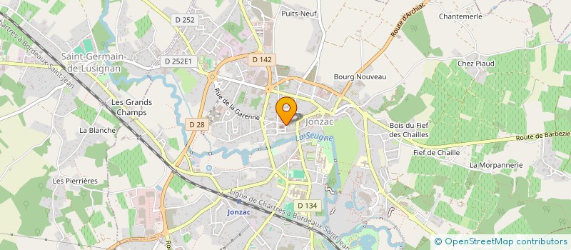 localisation de l'entreprise SCI SCV  JONZAC