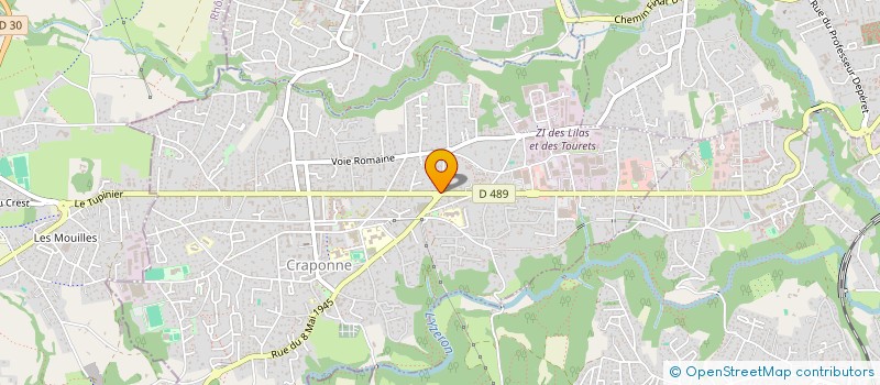 localisation de l'entreprise SCI SCV  CRAPONNE