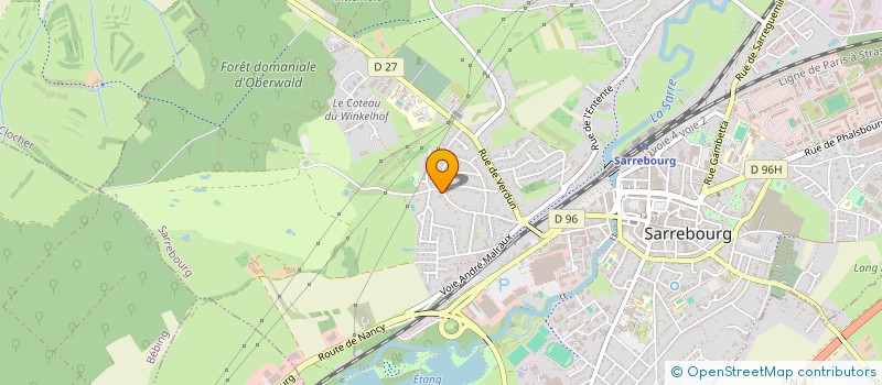 localisation de l'entreprise SCI SCVH à SARREBOURG