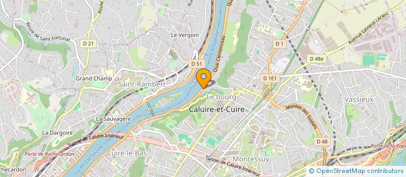 localisation de l'entreprise SCI SCW  CALUIRE-ET-CUIRE