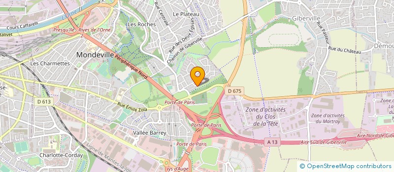 localisation de l'entreprise SCI SCWL à MONDEVILLE