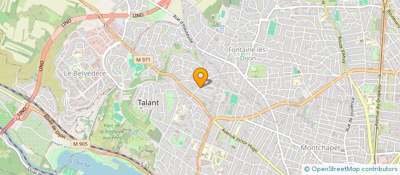 localisation de l'entreprise SCI SCYN  TALANT