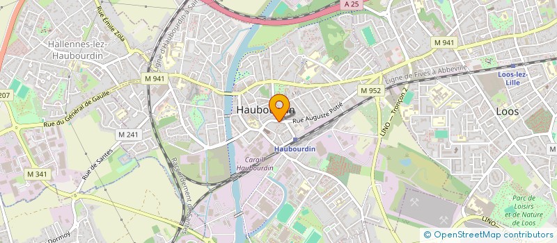 localisation de l'entreprise SCI SCYVA  HAUBOURDIN