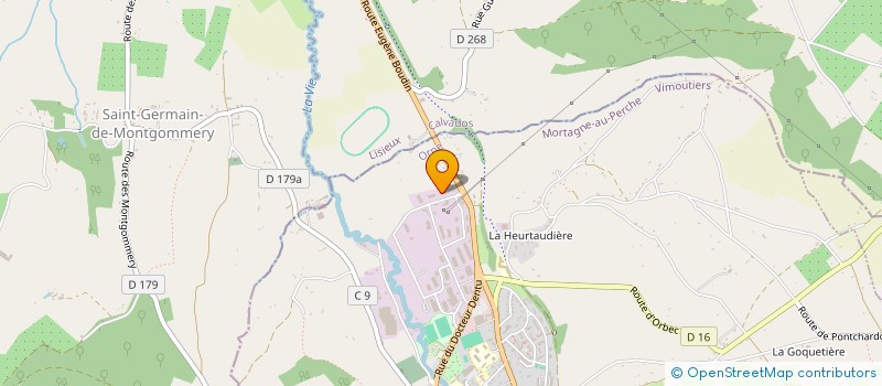localisation de l'entreprise SCI SD à VIMOUTIERS