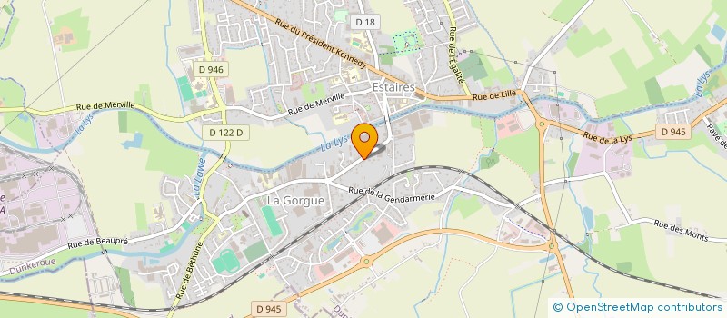 localisation de l'entreprise SCI SD à LA GORGUE