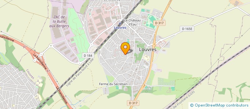 localisation de l'entreprise SCI SD AVENIR  LOUVRES