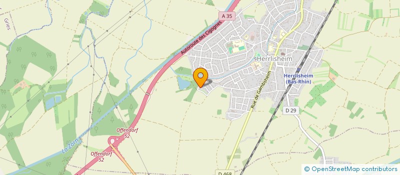 localisation de l'entreprise SCI SD IMMOBILIER  HERRLISHEIM