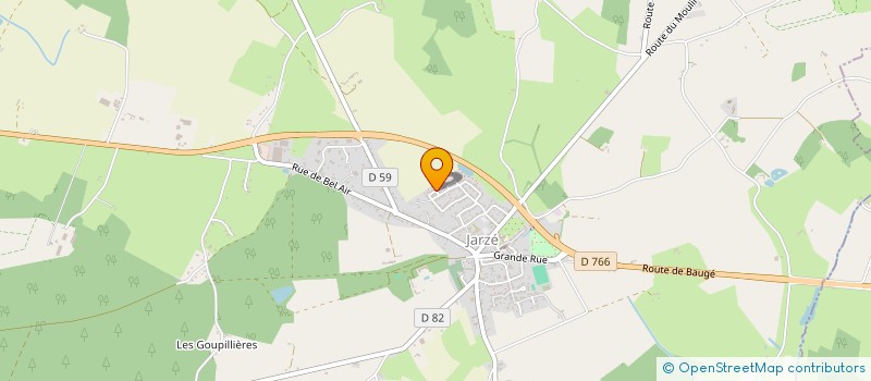 localisation de l'entreprise SCI SD LOC  JARZE VILLAGES