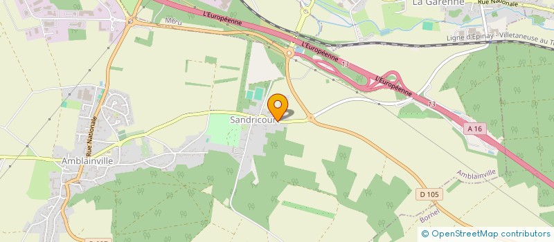 localisation de l'entreprise SCI SD OLIVIER  AMBLAINVILLE