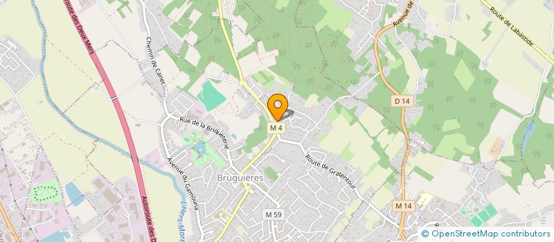 localisation de l'entreprise SCI SD2CM 2  BRUGUIERES