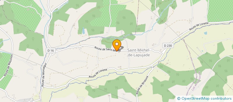 localisation de l'entreprise SCI SDAJ  SAINT-MICHEL-DE-LAPUJADE