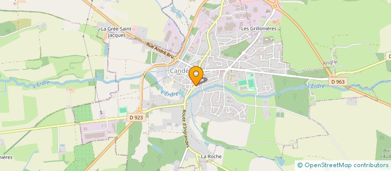 localisation de l'entreprise SCI SDAT  CANDE