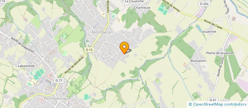 localisation de l'entreprise SCI SDB  MONTBERON