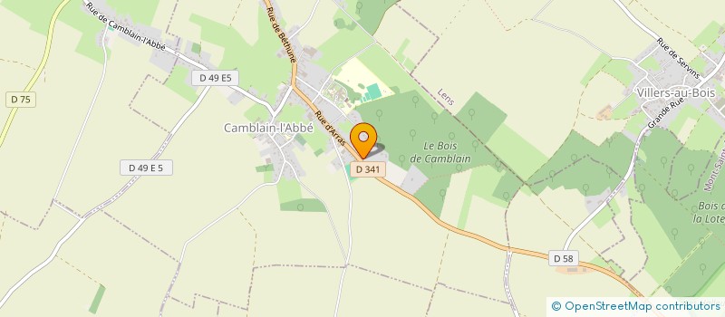 localisation de l'entreprise SCI SDB2M  CAMBLAIN-L'ABBE