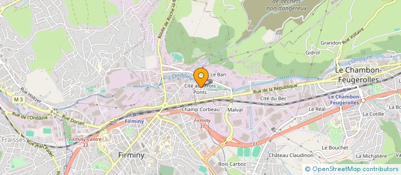 localisation de l'entreprise SCI SDC  LE CHAMBON-FEUGEROLLES