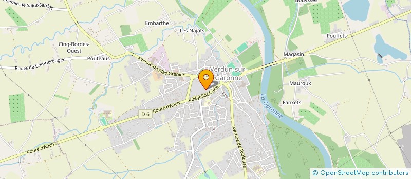 localisation de l'entreprise SCI SDC  VERDUN-SUR-GARONNE