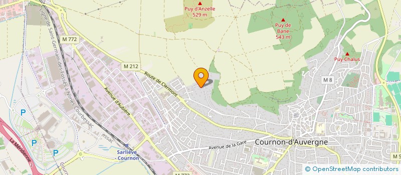 localisation de l'entreprise SCI SDDK  COURNON-D'AUVERGNE