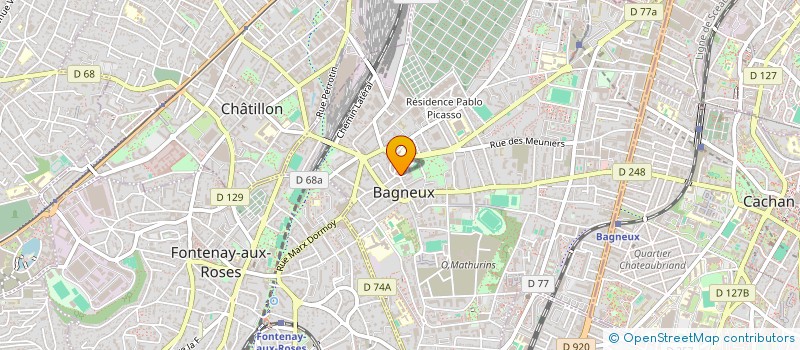 localisation de l'entreprise SCI SDEK2 à BAGNEUX