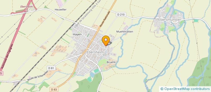 localisation de l'entreprise SCI SDF  HILSENHEIM