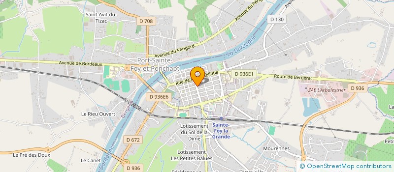 localisation de l'entreprise SCI SDG  SAINTE-FOY-LA-GRANDE