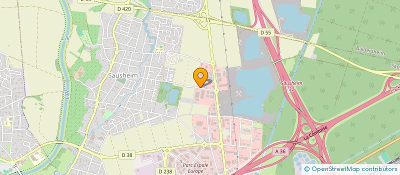 localisation de l'entreprise SCI SDG  SAUSHEIM