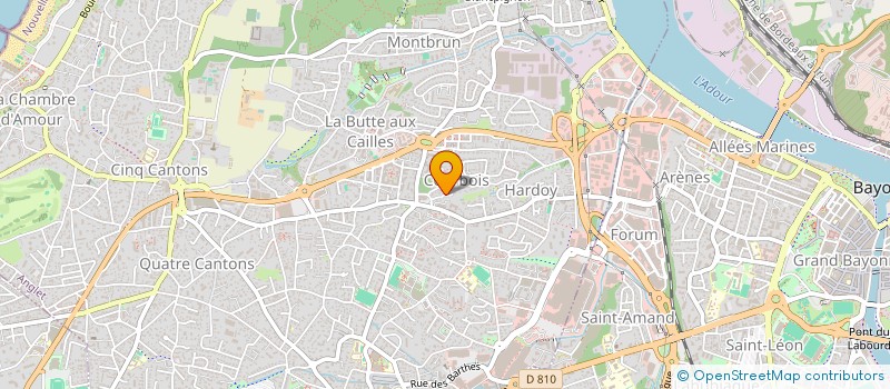 localisation de l'entreprise SCI SDH  ANGLET