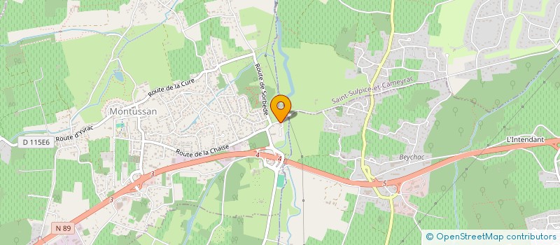 localisation de l'entreprise SCI SDHT  MONTUSSAN