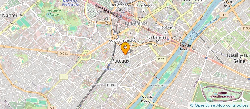 localisation de l'entreprise SCI SDIF  PUTEAUX