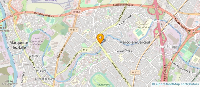 localisation de l'entreprise SCI SDJ à MARCQ-EN-BARŒUL