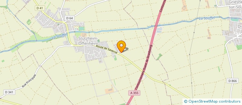 localisation de l'entreprise SCI SDJ  SCHNERSHEIM