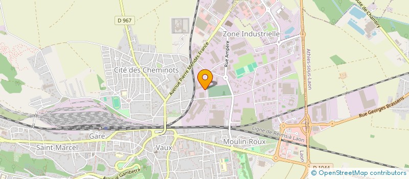 localisation de l'entreprise SCI SDJ à LAON